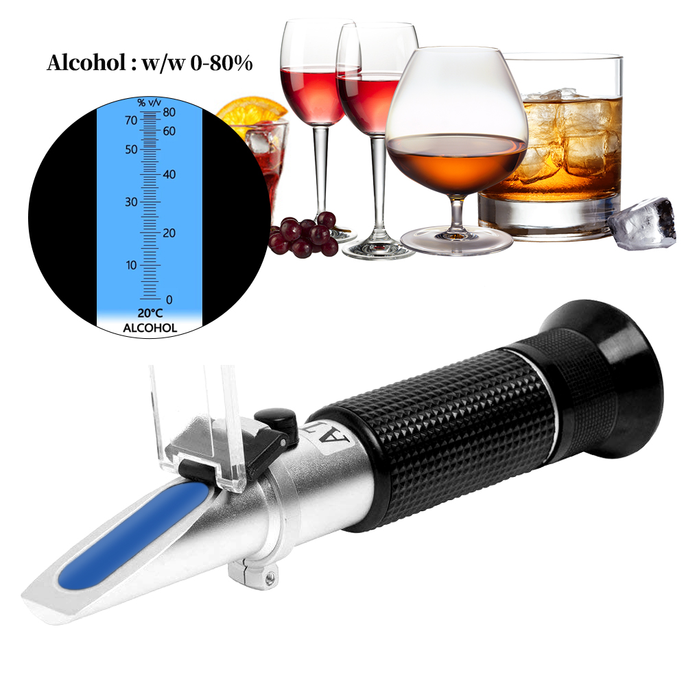 Refractometer Salinity - مقياس انكسار الكحول المحمولة ، اختبار