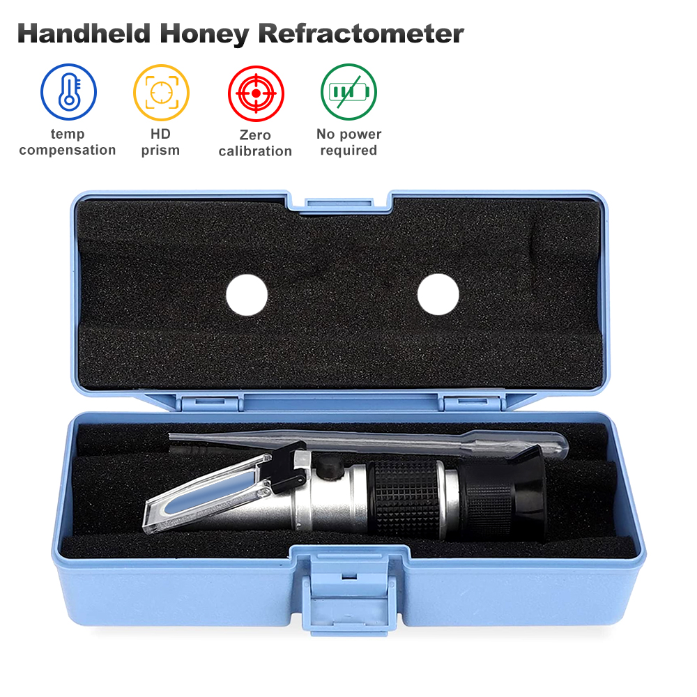 Refractometer Salinity - 3 في 1 مقياس انكسار العسل
