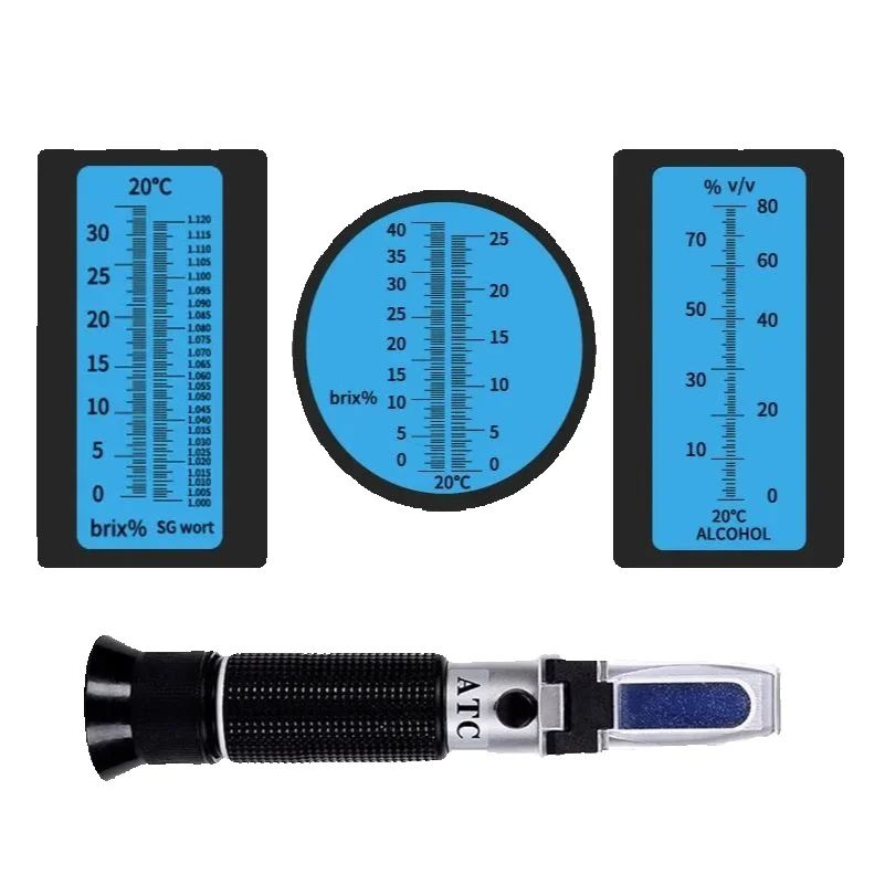 Refractometer Salinity - جهاز قياس الكحول الدقيق المحمول، جهاز