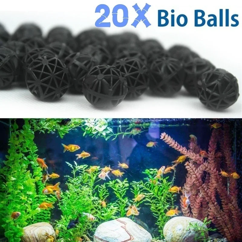 Marine Aquarium Filter Media - 20 قطعة 16 مللي متر فلتر