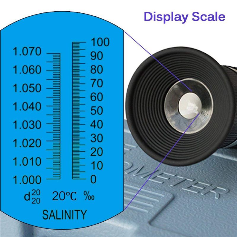 مقياس انكسار الملوحة 2X لمياه  - مراجعة Refractometer Salinity وسعره