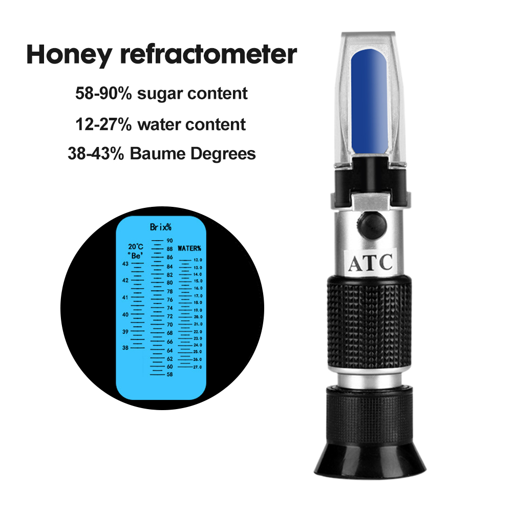 3 في 1 مقياس انكسار العسل المح - مراجعة Refractometer Salinity وسعره