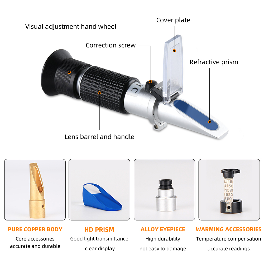 مقياس انكسار احترافي بنسبة 28- - مراجعة Refractometer Salinity وسعره